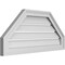 Ekena Millwork Octagonal Top Surface Mount PVC Gable Vent w/ 2"W x 1-1/2"P Brickmould Frame, 30"W x 14"H GVPOT30X1402SF - alternate 3